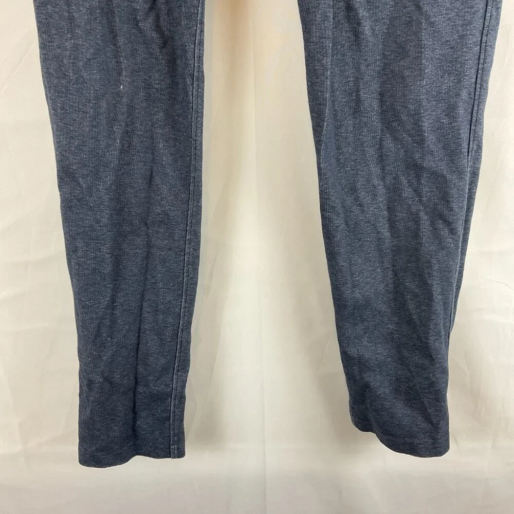 Raffi Men's Pull On Pants L Blue Pockets Tie Waist Straight Leg